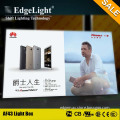 Edgelight Commercial advertising LED light box,edge-lit,single side poster frame fabric light pockets